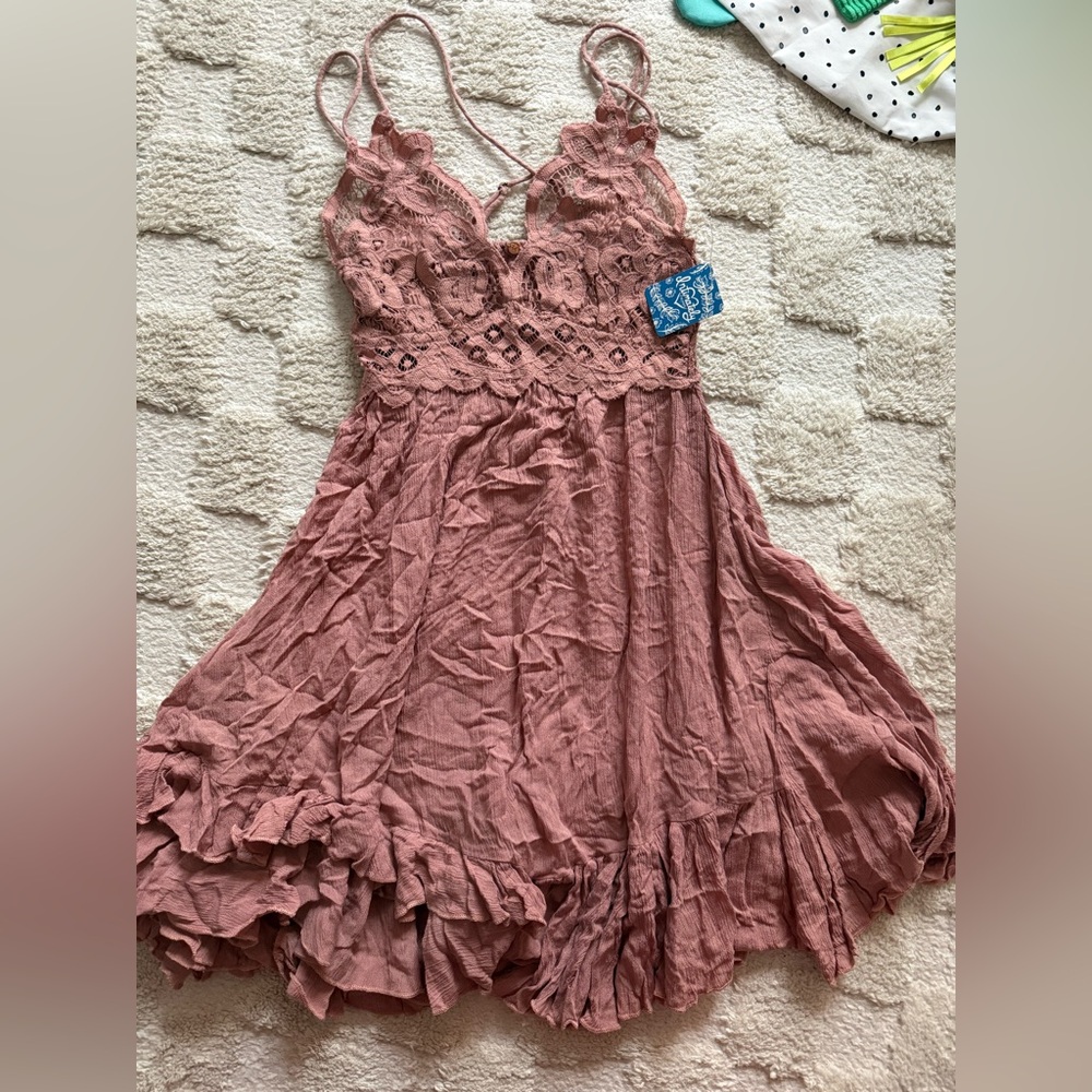 Free People Blush Lace Dress